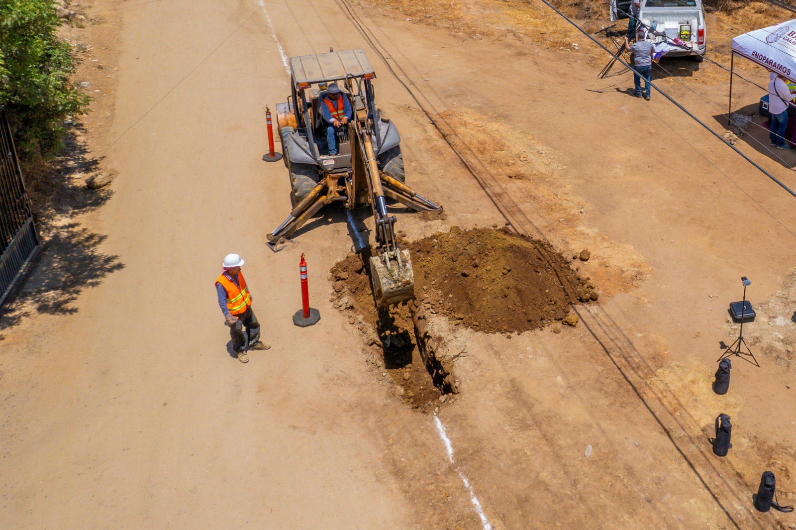 Inicia CESPTE construcción de red de alcantarillado sanitario y emisor