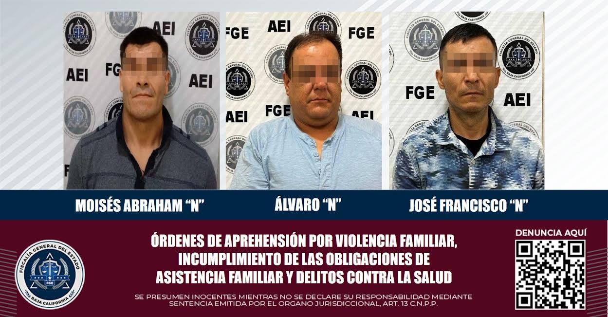 Aprehende Fge A Tres Pr Fugos De La Justicia Contaban Con Mandamientos