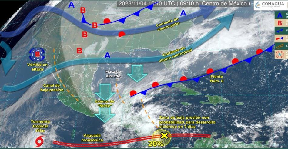 Frente Fr O Provocar Clima Helado Y Lluvias En Regiones De M Xico