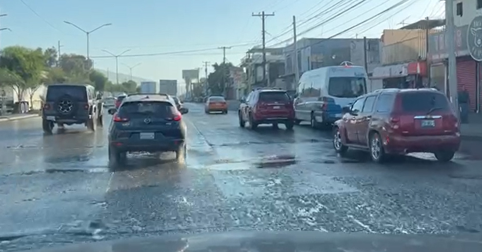 Aguas Negras En El Bulevar Bellas Artes De Otay Uniradio Informa Baja