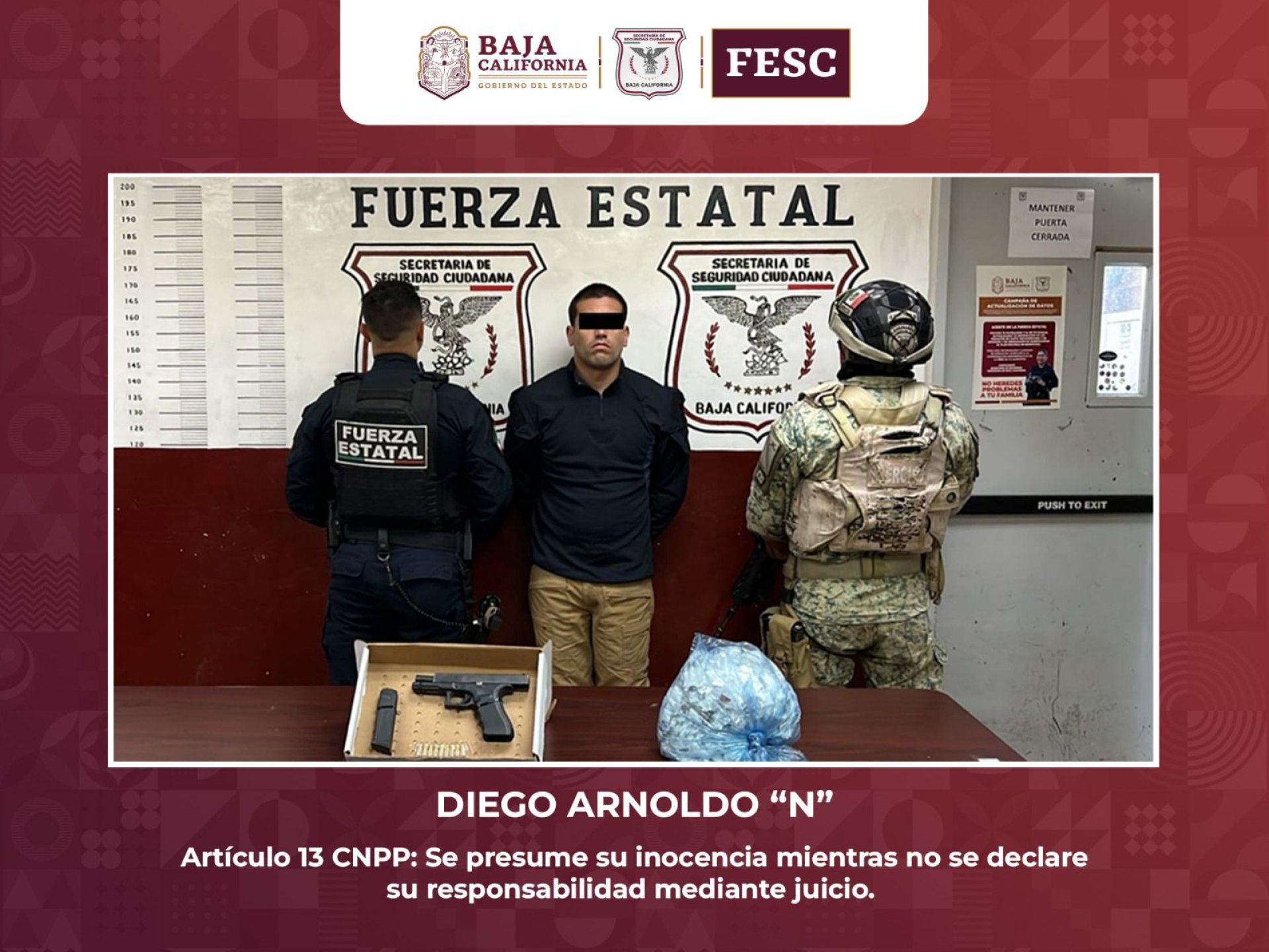 Decomisa FESC más de 7 mil cartuchos útiles y 230 armas de fuego en los