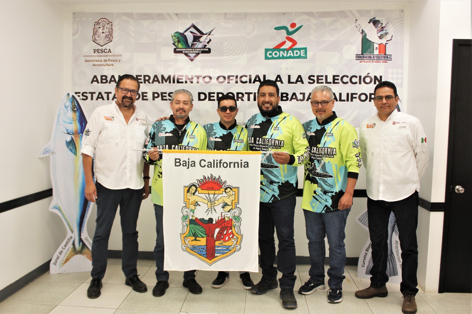 Abandera Sepesca BC a la selección estatal de pesca deportiva en kayak