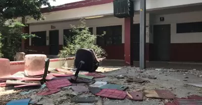 Escuela vandalizada