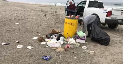 Basura en playas