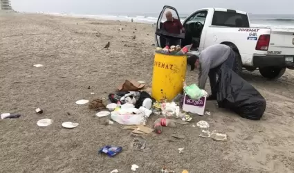 Basura en playas