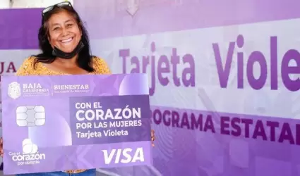 Tarjeta violeta