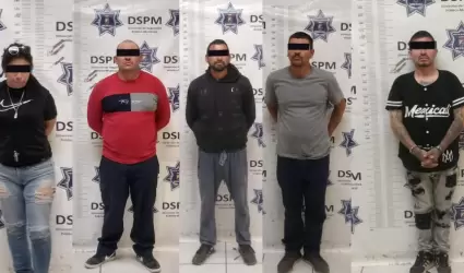 DSPM Detiene a cinco por privacin de la libertad