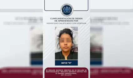 Mujer detenida