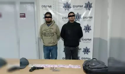 Detenidos con arma de fuego