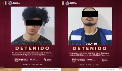 Sujetos detenidos por portacin de arma