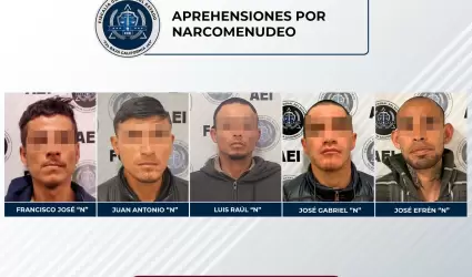 Cinco sujetos con rdenes de aprehensin