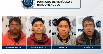 4 personas que intentaban evadir la justicia