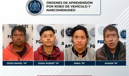 4 personas que intentaban evadir la justicia