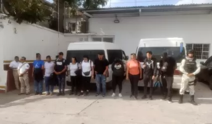 Migrantes abandonados en Chiapas