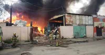 Incendio de recicladora