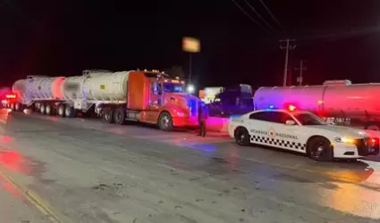 Camin detenido por no acreditar la legal procedencia ni transportacin del comb