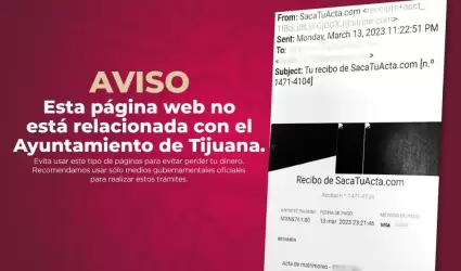 Alerta Ayuntamiento de Tijuana