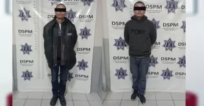 Presuntos responsable en el delito de robo con violencia