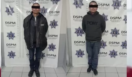 Presuntos responsable en el delito de robo con violencia