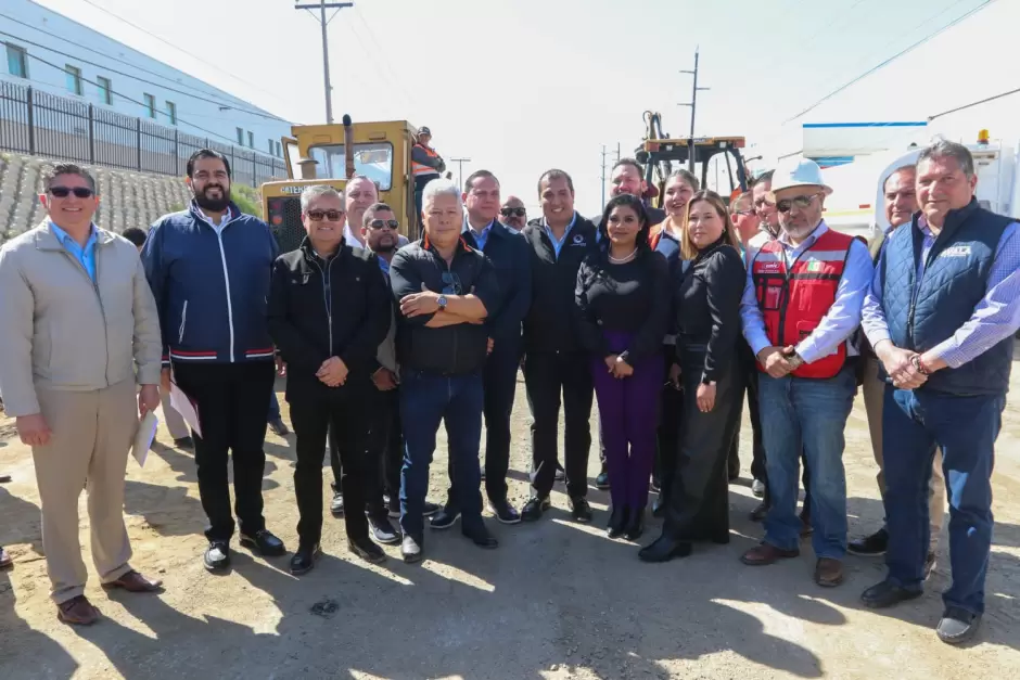 Obra de reconstruccin de calle 12 en Mesa de Otay