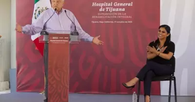 Presidente Andrs Manuel Lpez Obrador y Alcaldesa de Tijuana Monserrat Caballer