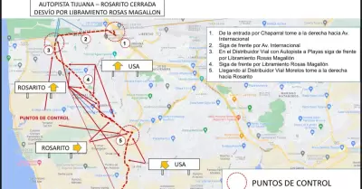 Ruta alterna ante cierre del bulevar Cuauhtmoc