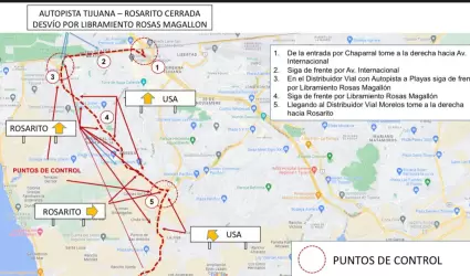 Ruta alterna ante cierre del bulevar Cuauhtmoc