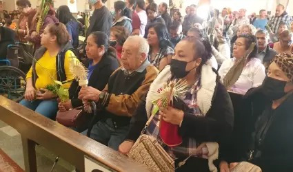 Fieles catlicos celebraron el inicio de la Semana Santa