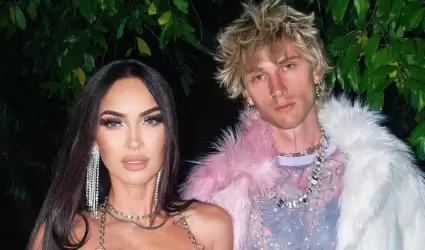 Megan Fox y Machine Gun Kelly fueron captados en Miami.