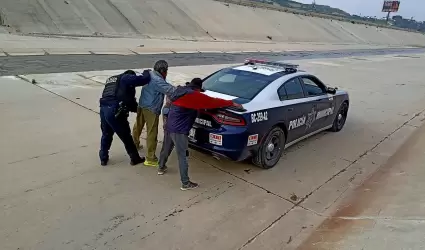 Operativos preventivos en la canalizacin Ro Tijuana