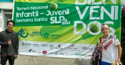 Sergio Garn en torneo nacional de tenis