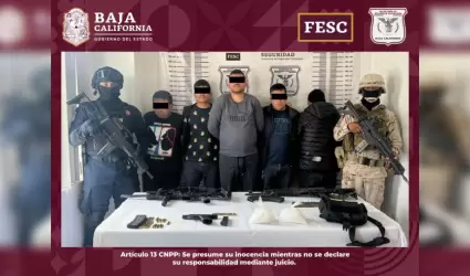 Detiene FESC a 5 personas armadas