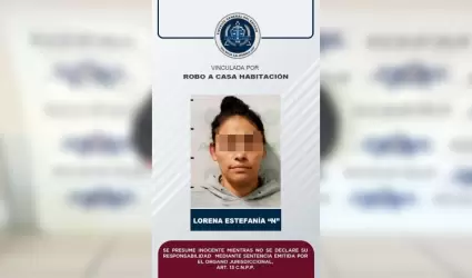 Mujer por robo a casa habitaci�n
