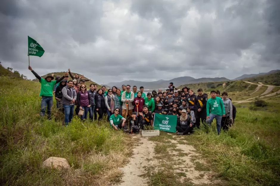 Reforestacin en parque Esperanto