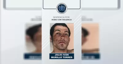 Setenciado por robo con violencia