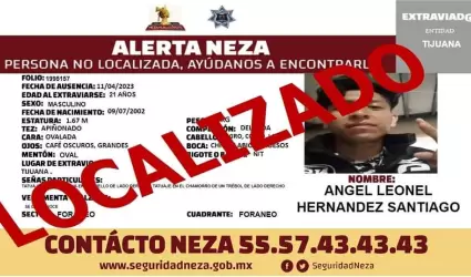 Desaparecido en ciudad Nezahualcyotl