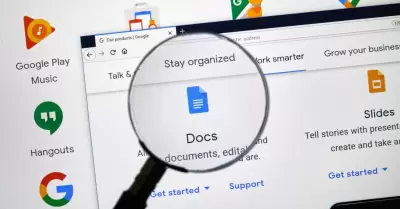 Aplicaciones de Google con una lupa
