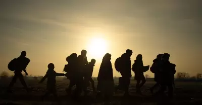 Migrantes caminando