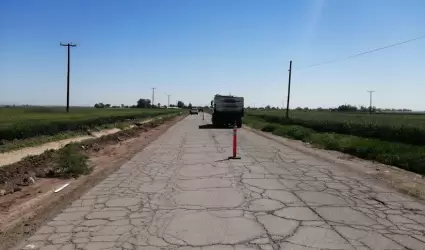 inici� los trabajos de rehabilitaci�n en la Carretera Estatal #64, dentro del va