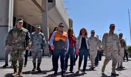 Bajacalifornianos en el Primer Simulacro Nacional