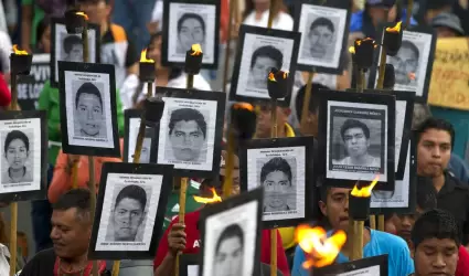 Protesta por la desaparicin de los 43 normalistas de Ayotzinapa
