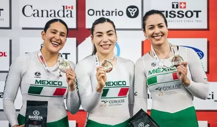 Ciclistas mexicanas ganan hist�rica medalla de oro en la Copa de Naciones