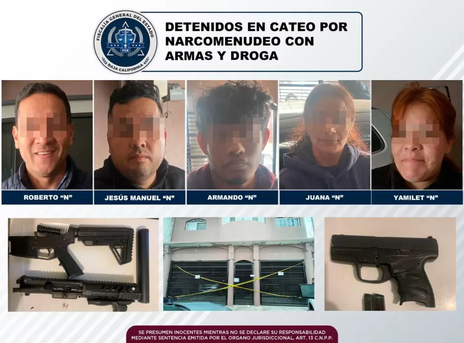 Detenidos tras cateo