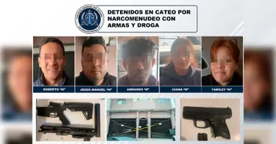 Detenidos tras cateo