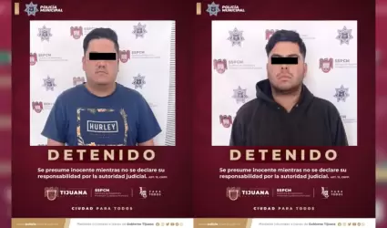Captura a dos presuntos responsables de herir a persona