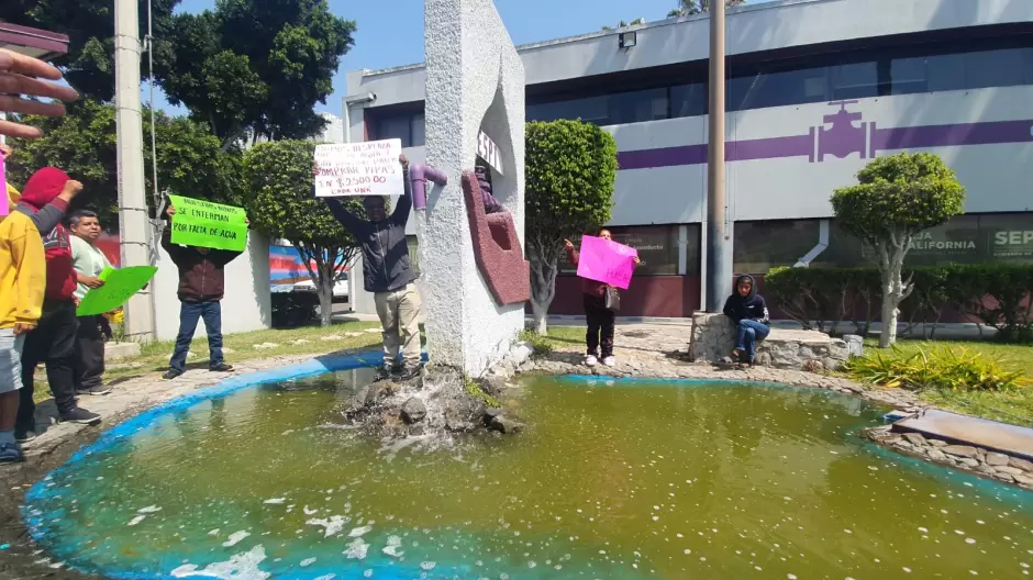 Manifestacin de migrantes del Albergue gape