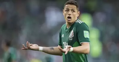 Chicharito Hernndez con la Seleccin Mexicana