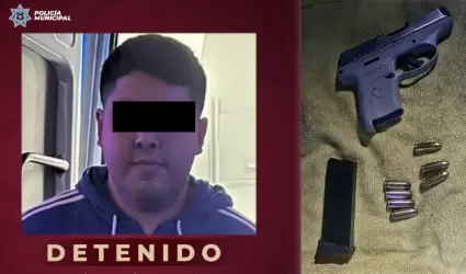 Conductor de plataforma detenido con un arma