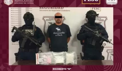 Detenido con metanfetamina y fentanilo