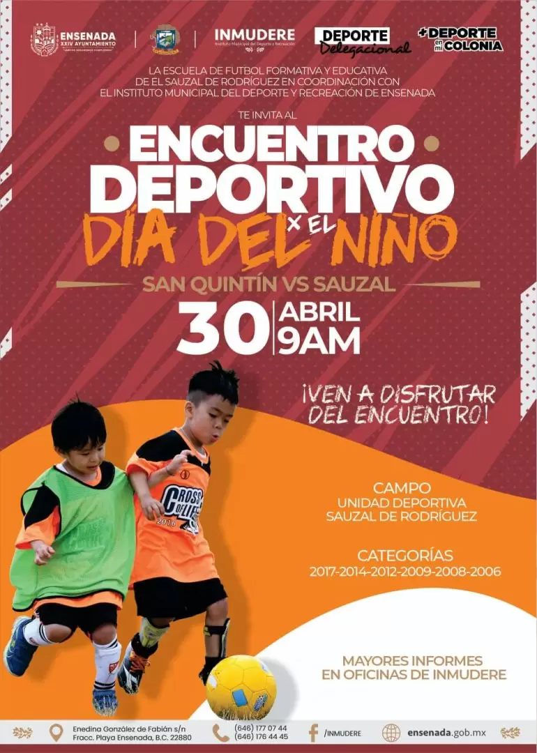 Encuentro deportivo Da del Nio